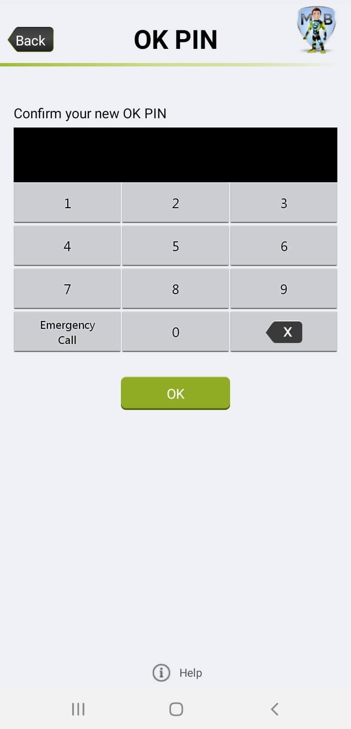 My Safety Buddy Permissions – Confirm OK PIN My Safety Buddy Permissions - Confirm OK PIN